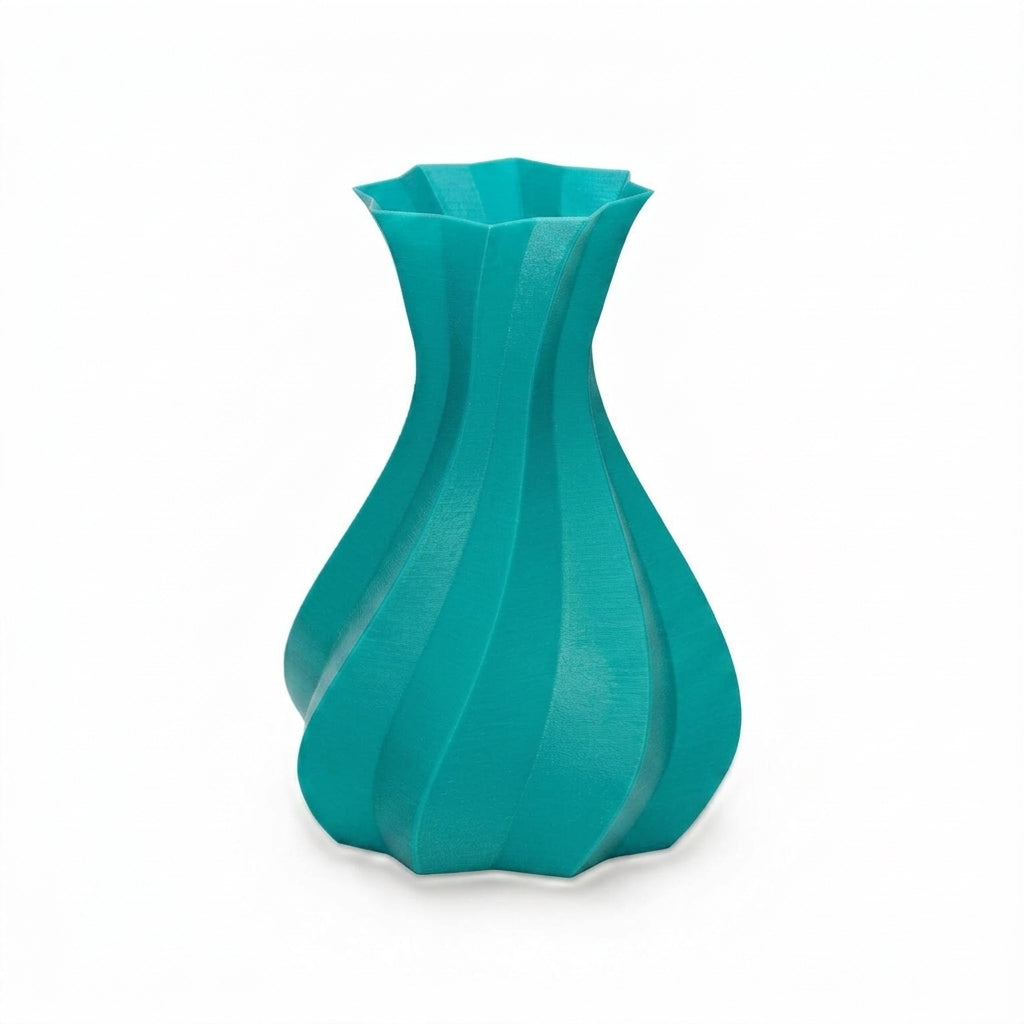 Everloop PLA filament neon mint renginde vazo baskısı.